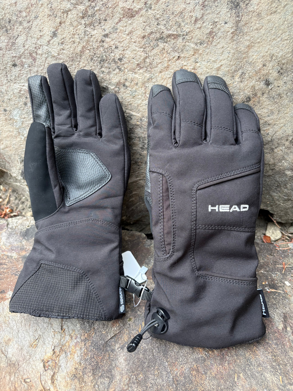 HEAD Waterproof Hybrid Gloves w/ Sensatec (Black, Women's XS)