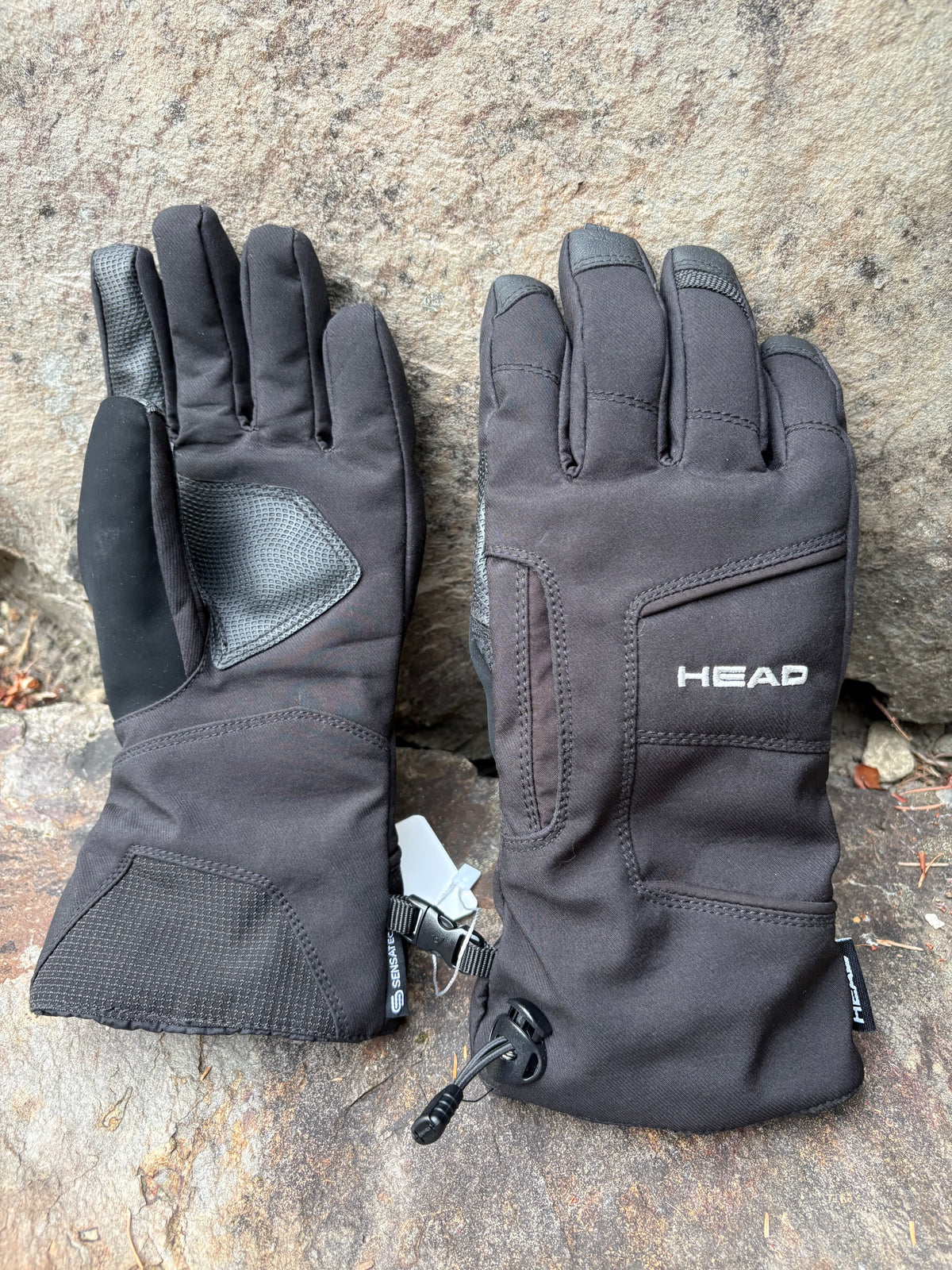 HEAD Waterproof Hybrid Gloves w/ Sensatec (Black, Women's XS)