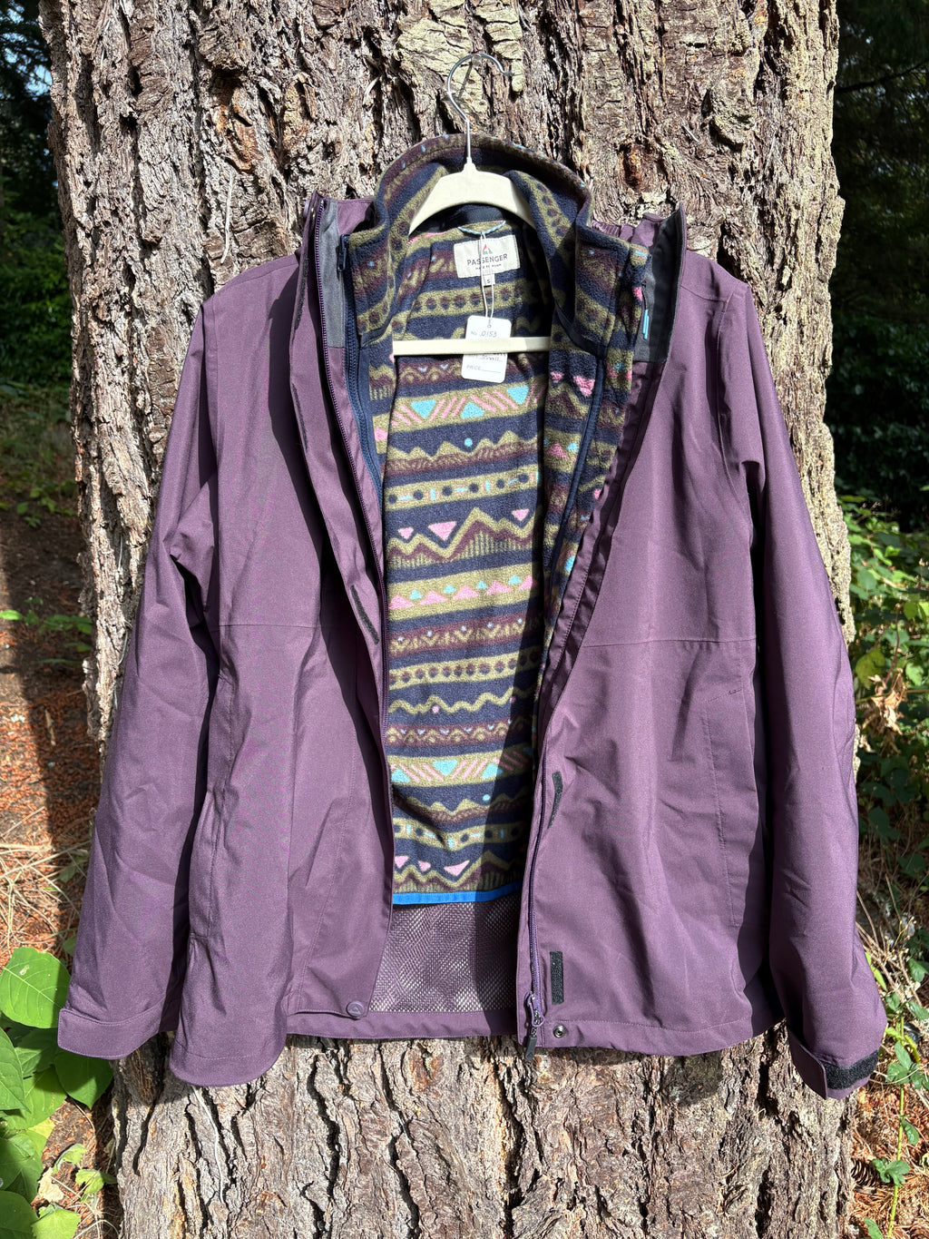 Passenger Breckenridge Recycled Waterproof 3-in-1 Jacket (Deep Plum, Women's S)