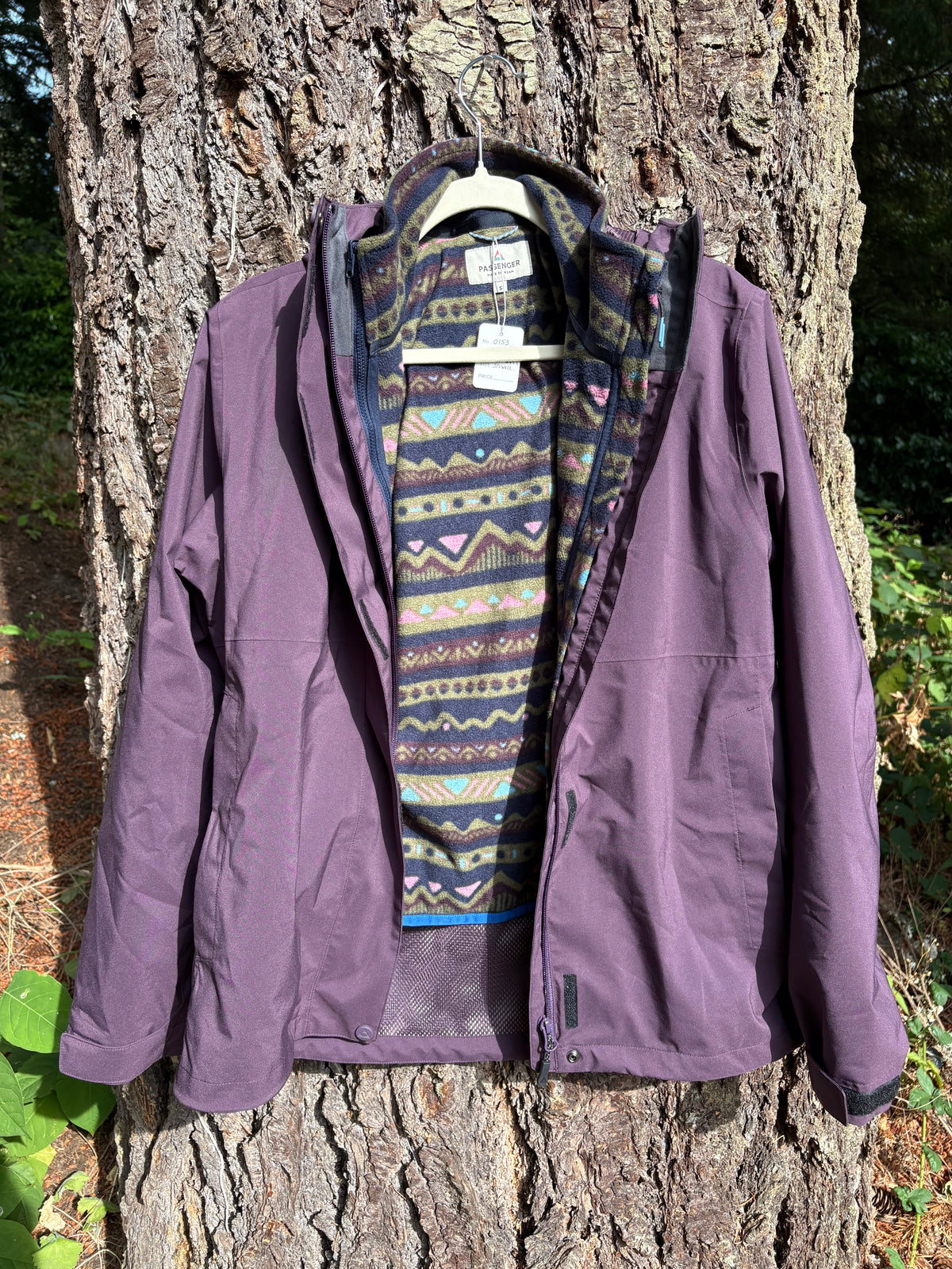Passenger Breckenridge Recycled Waterproof 3-in-1 Jacket (Deep Plum, Women's S)