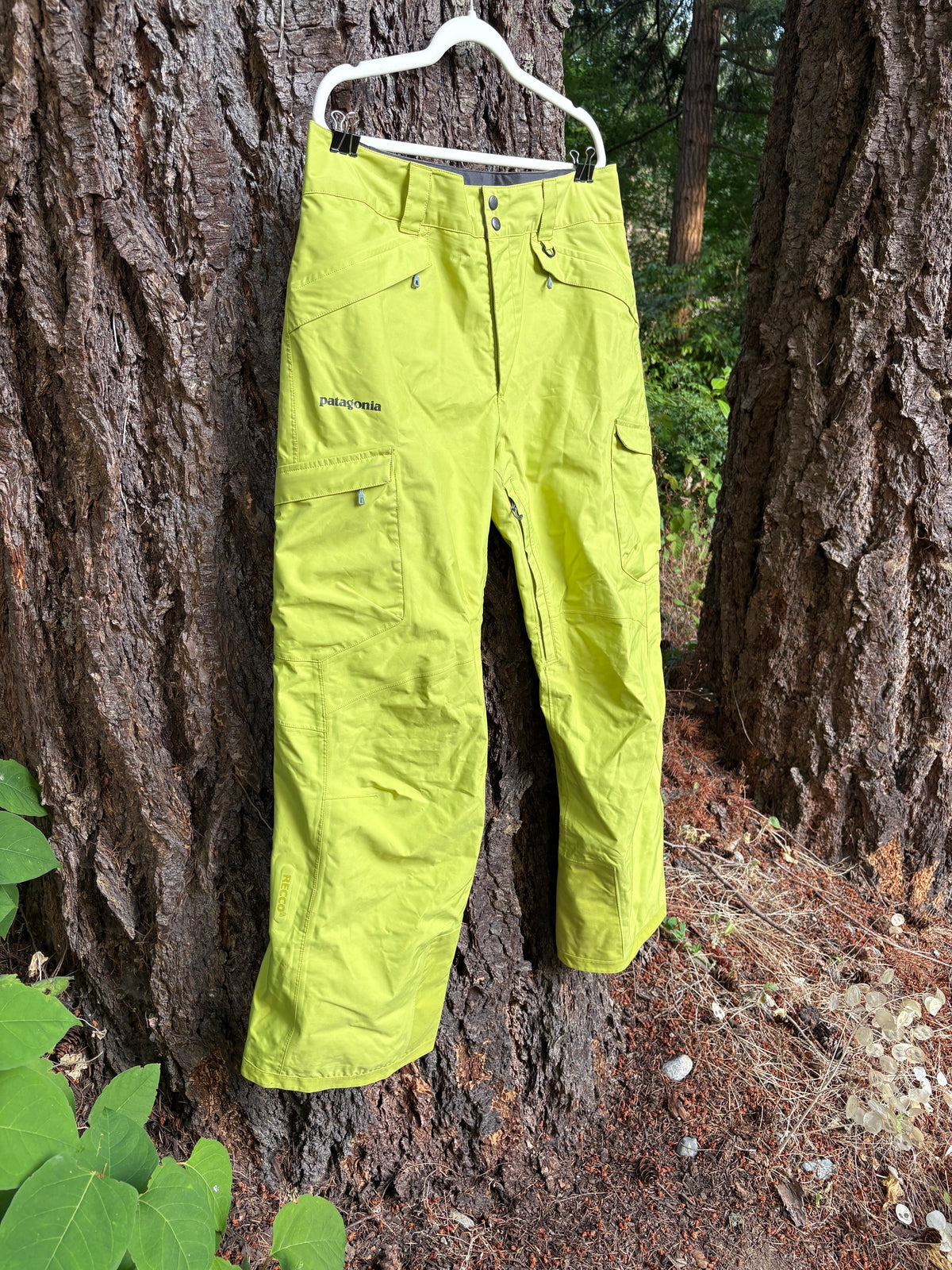 Patagonia Snow Pants (Lemon Lime, Men's L)