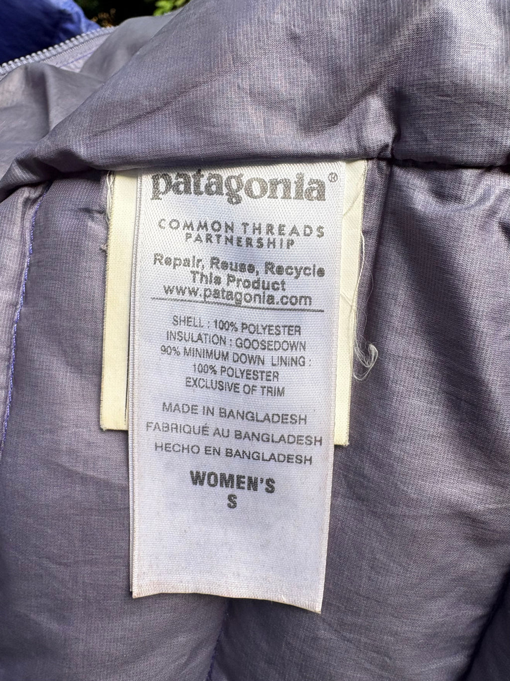 Patagonia Down Sweater (Indigo, Women's S)