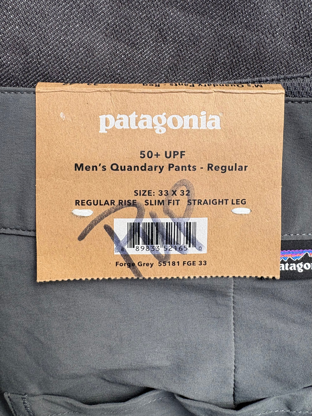 Patagonia Quandary Pant (Grey, Men's 33/32)