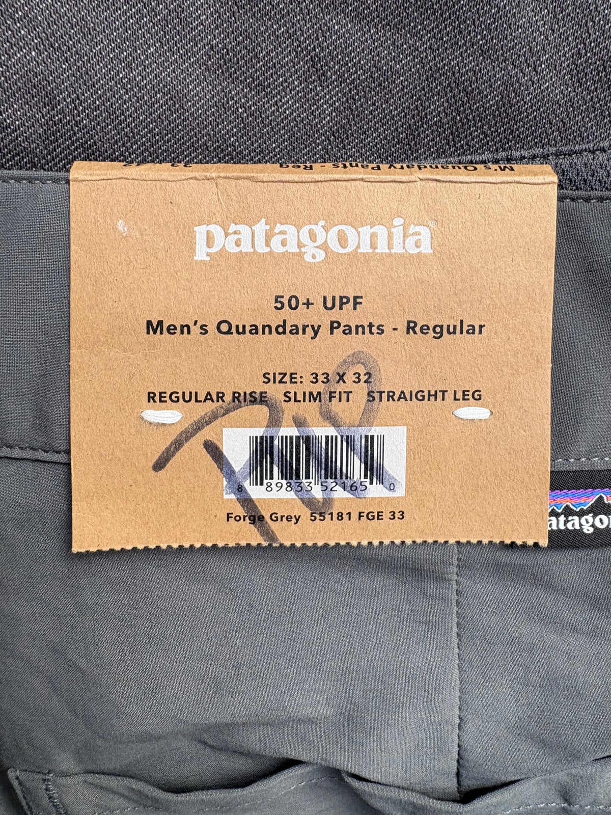 Patagonia Quandary Pant (Grey, Men's 33/32)