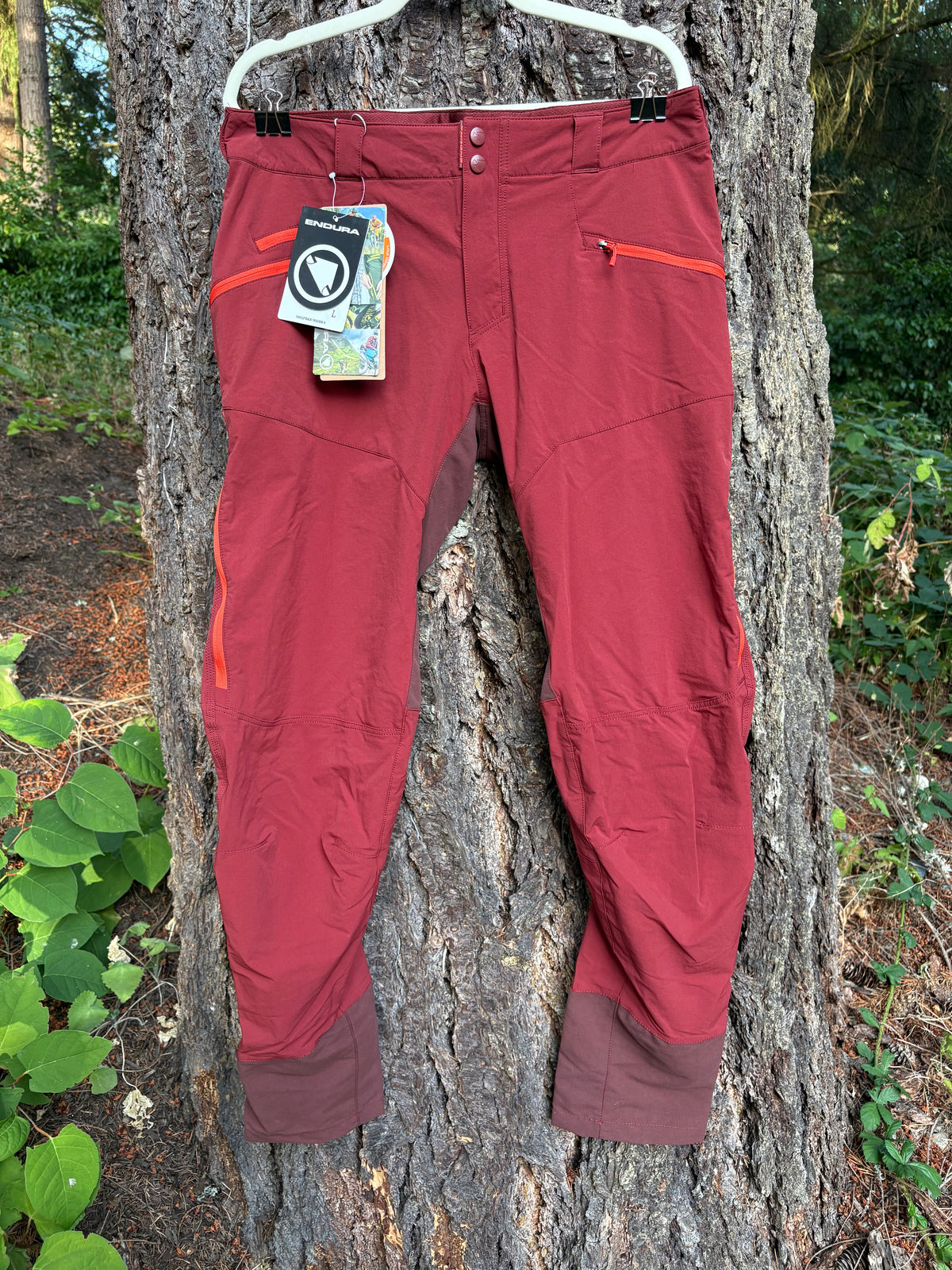 Endura SingleTrack Trouser II Bike Pants (Burgundy, Men's L)