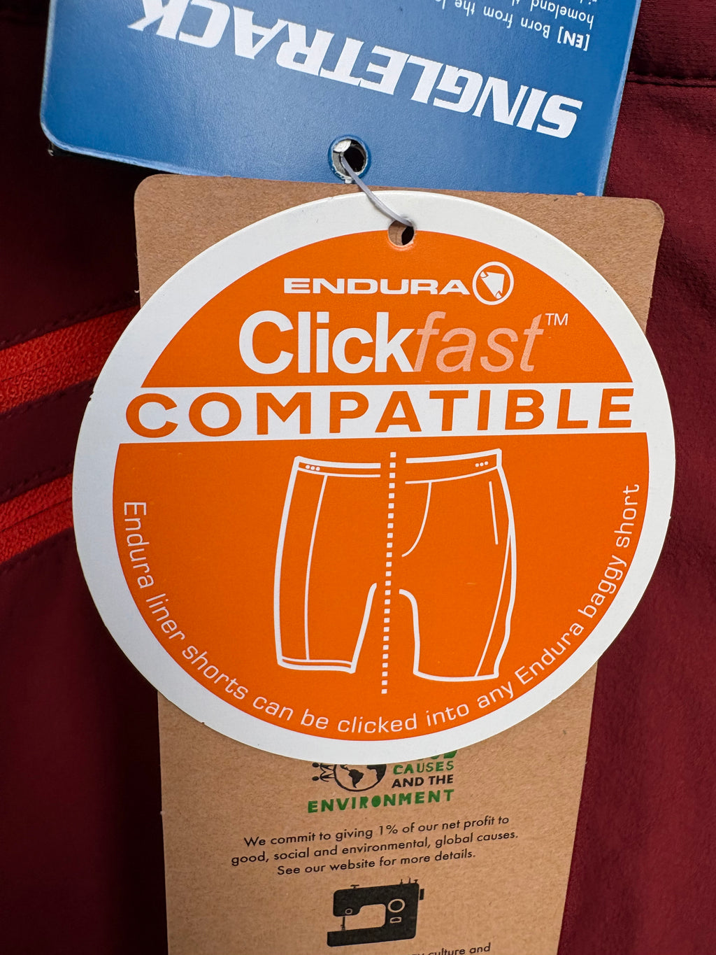 Endura SingleTrack Trouser II Bike Pants (Burgundy, Men's L)