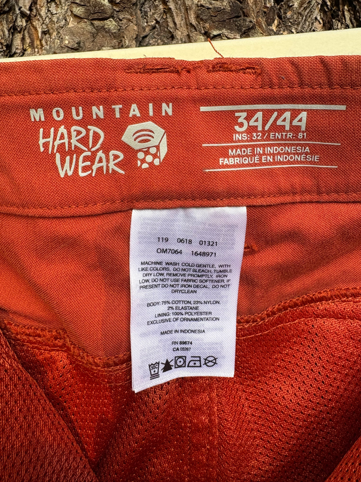 Mountain Hardwear Pant (Rust Red, Men's 34/32)
