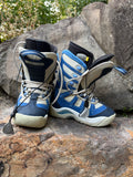 Heelside Snowboard Boots (Blue/Tan, Women's US 7)