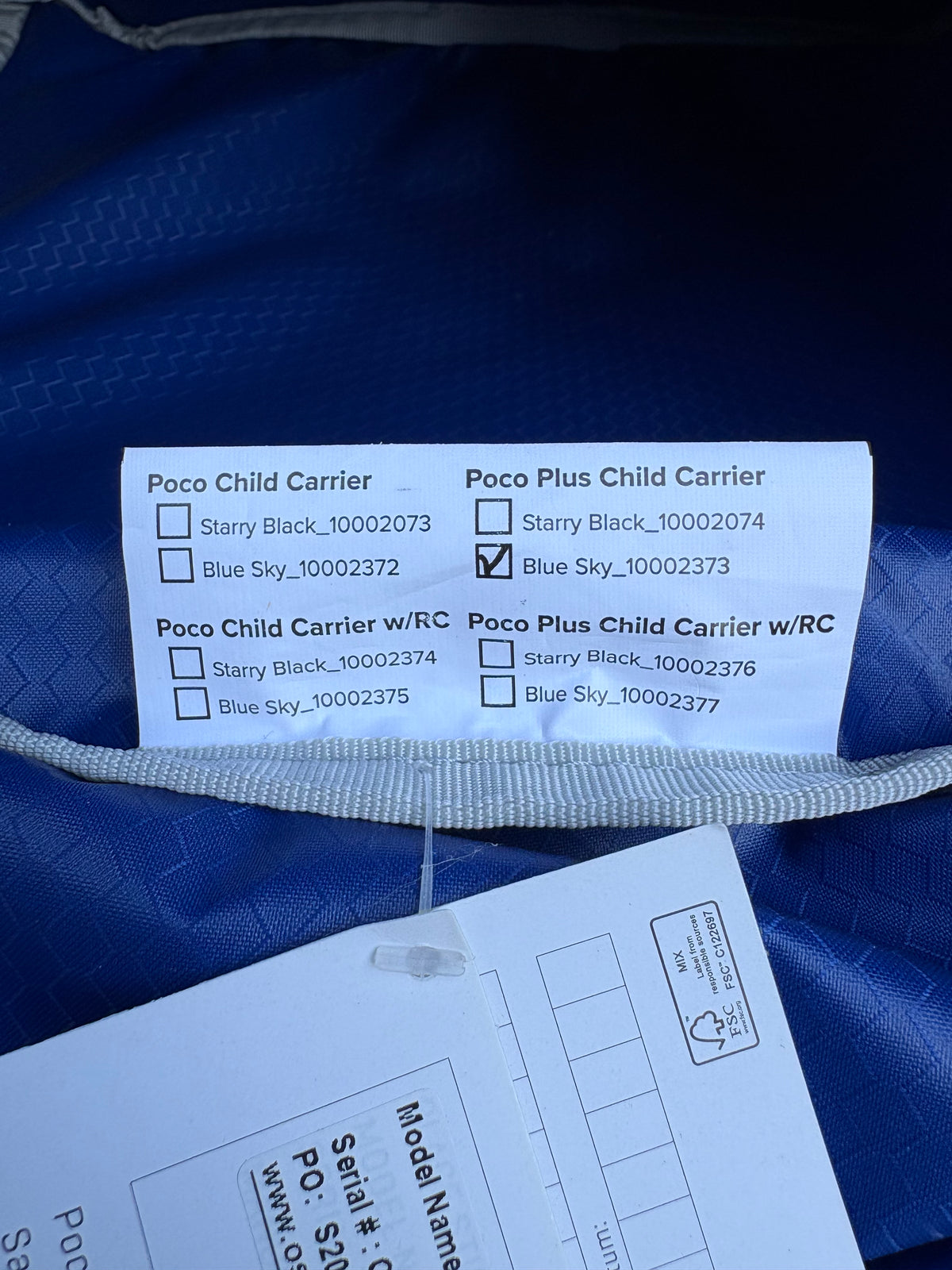 Osprey Poco Plus Child Carrier (Blue, One Size)