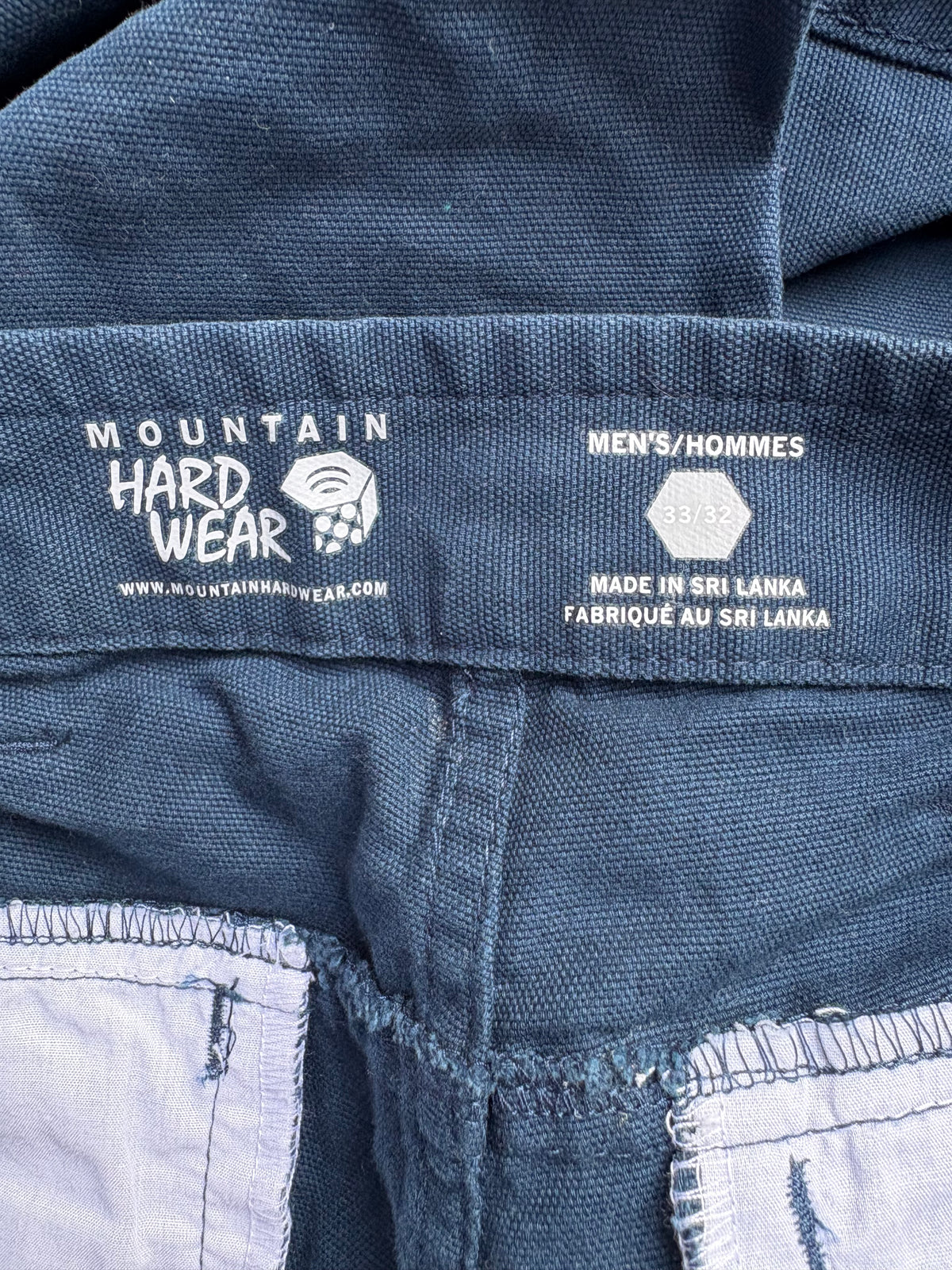 Mountain Hardwear AP™ Pant in 100% Cotton Canvas (Navy, Men's 33/32)
