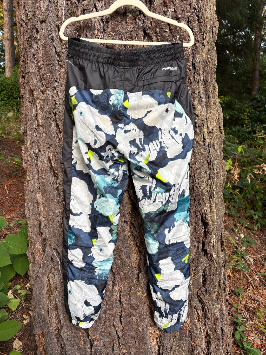 North Face Hydrenaline Pants 2000 (Floral Blue/Black, Women's M)