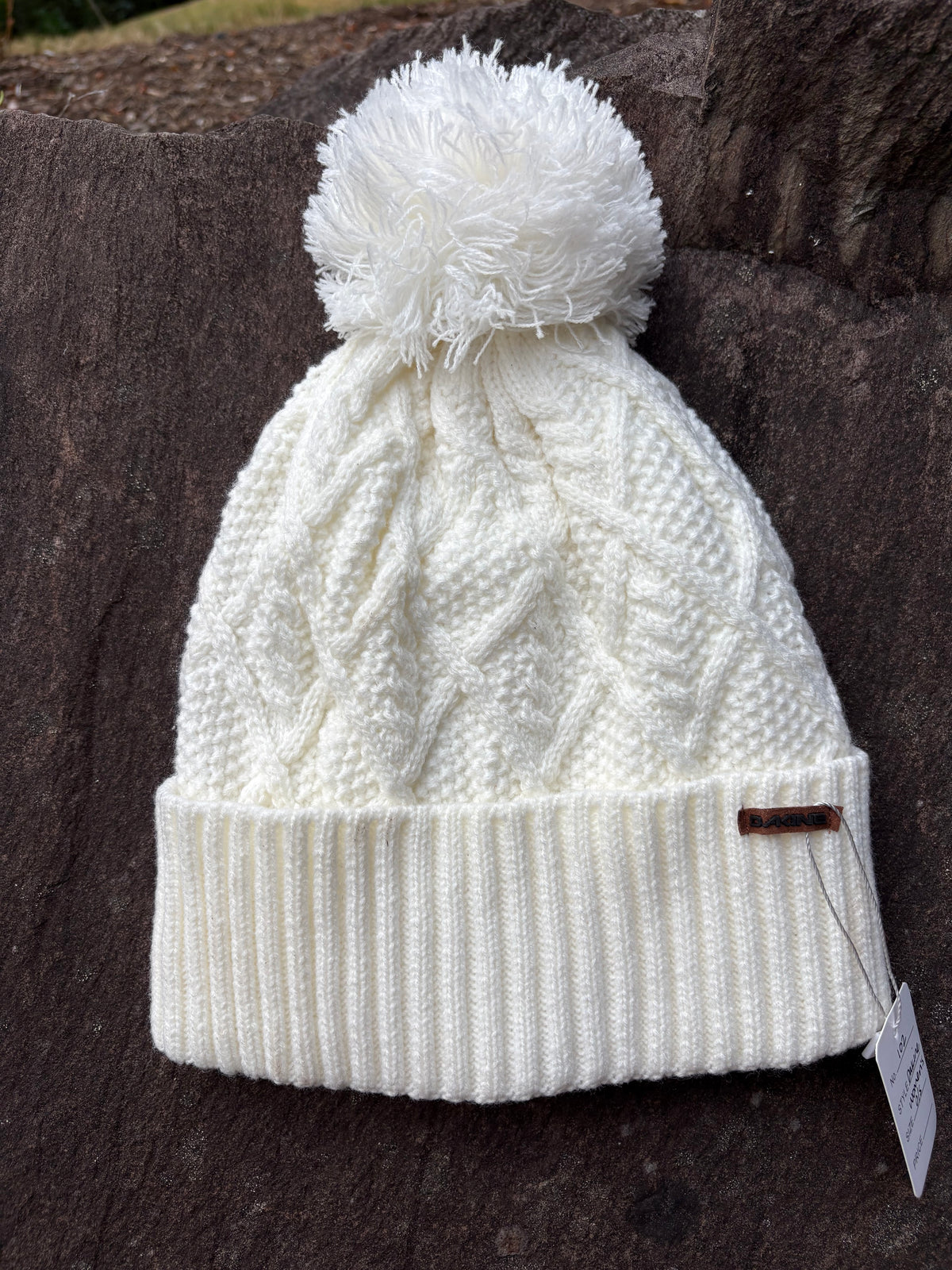 Dakine Mia Pom Beanie (Cream, Women's O/S)